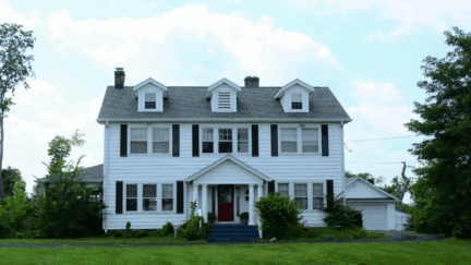 A home going through the closing process