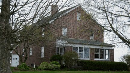 A house being sold by owners who plan to downsize