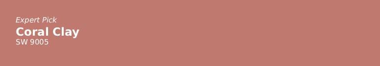 Door Paint Color-Coral Clay