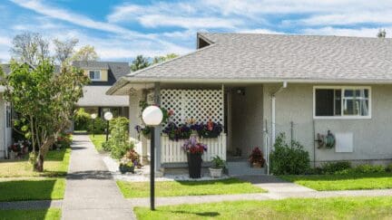 A house in Dover, where home sellers can choose to sell for cash