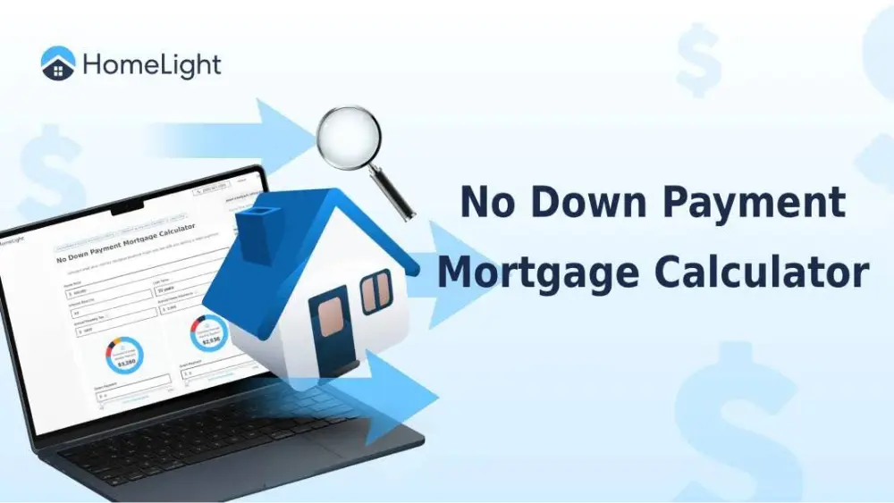 No Down Payment Mortgage Calculator (Side-by-Side Comparison)