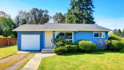 A house in Middletown, where home sellers can choose to sell for cash