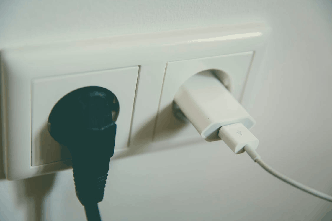 A photo of an electrical hazard