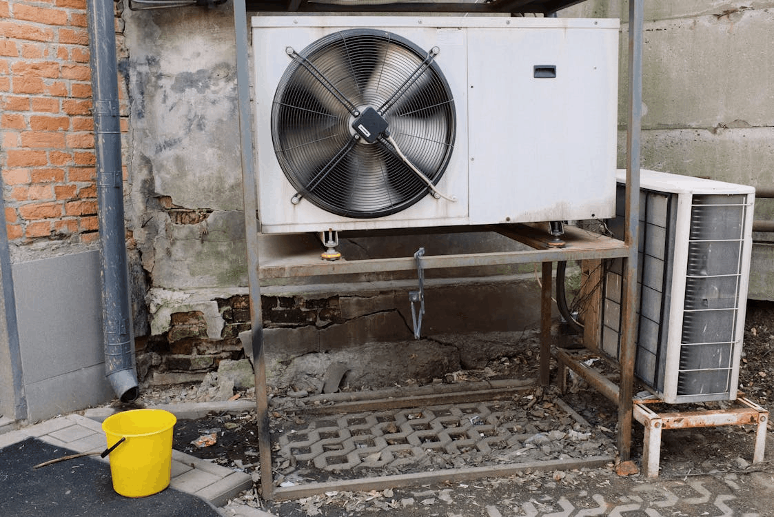 A photo of an exhaust to represent HVAC problems