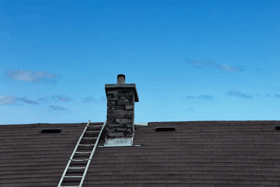 A photo of a chimney to represent chimney issues