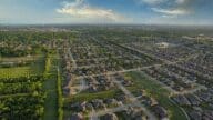 A neighborhood in Katy, Texas, where home sellers can choose to sell to avoid foreclosure