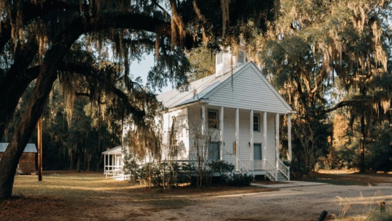 A house in South Carolina, where home sellers can choose to sell for cash
