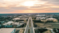 Aerial view of Palatine, where home sellers can choose to sell to a we buy houses company