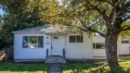 A house that’s being sold for cash