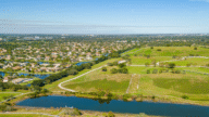 Aerial view of Davie, FL, where homes can sell for cash